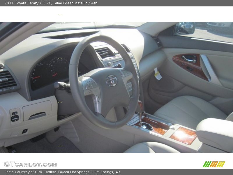 Aloe Green Metallic / Ash 2011 Toyota Camry XLE V6