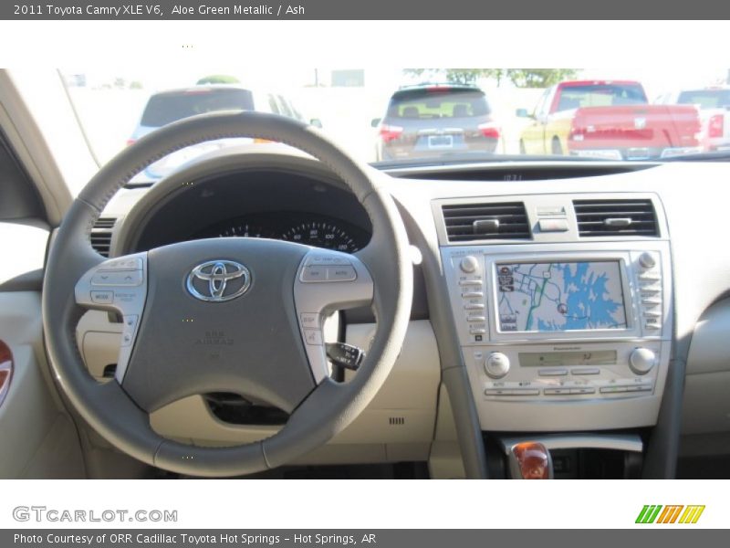 Aloe Green Metallic / Ash 2011 Toyota Camry XLE V6
