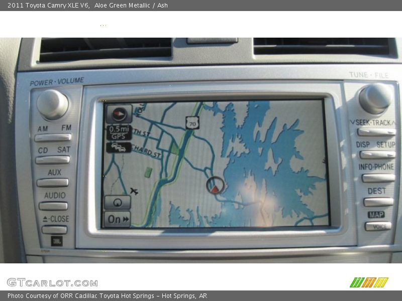 Aloe Green Metallic / Ash 2011 Toyota Camry XLE V6