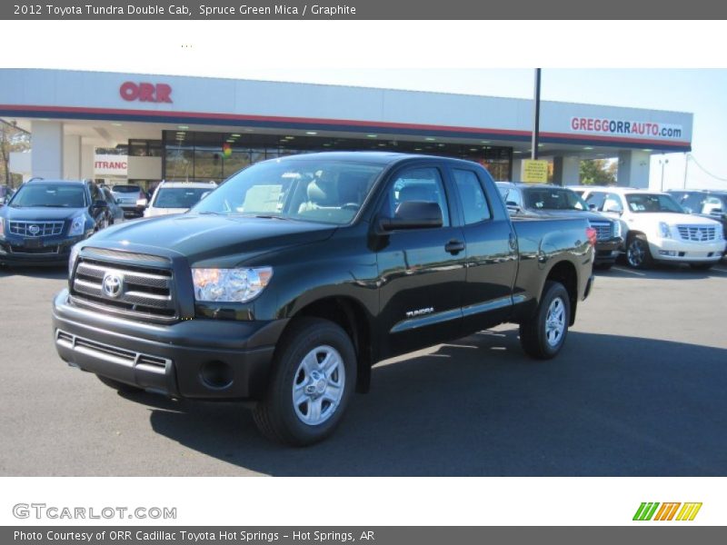 Spruce Green Mica / Graphite 2012 Toyota Tundra Double Cab