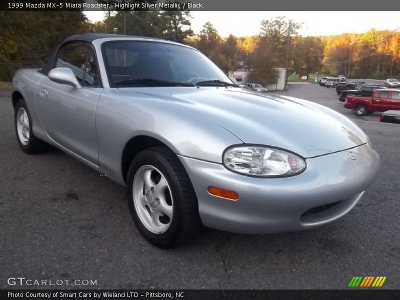 Highlight Silver Metallic / Black 1999 Mazda MX-5 Miata Roadster