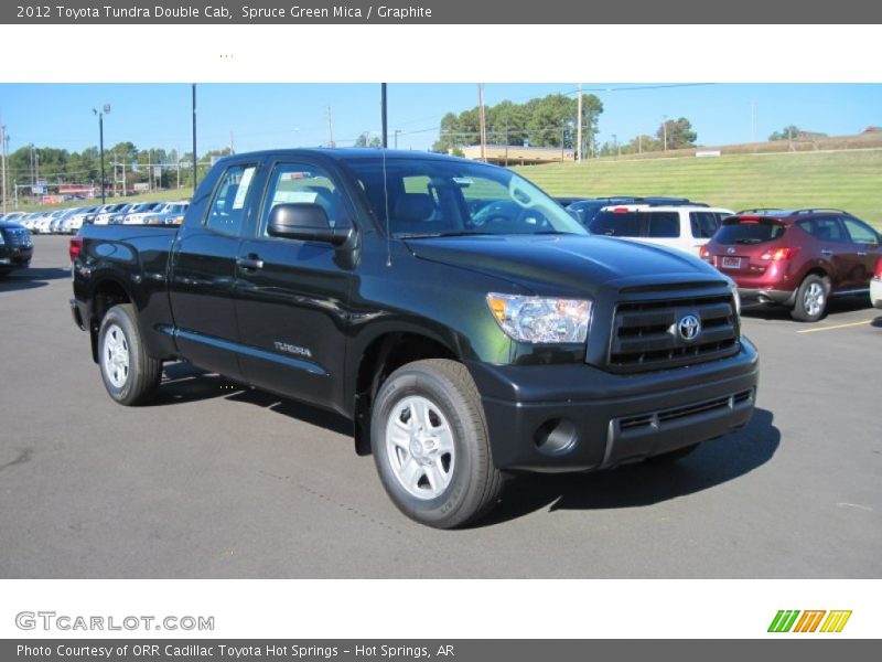 Spruce Green Mica / Graphite 2012 Toyota Tundra Double Cab