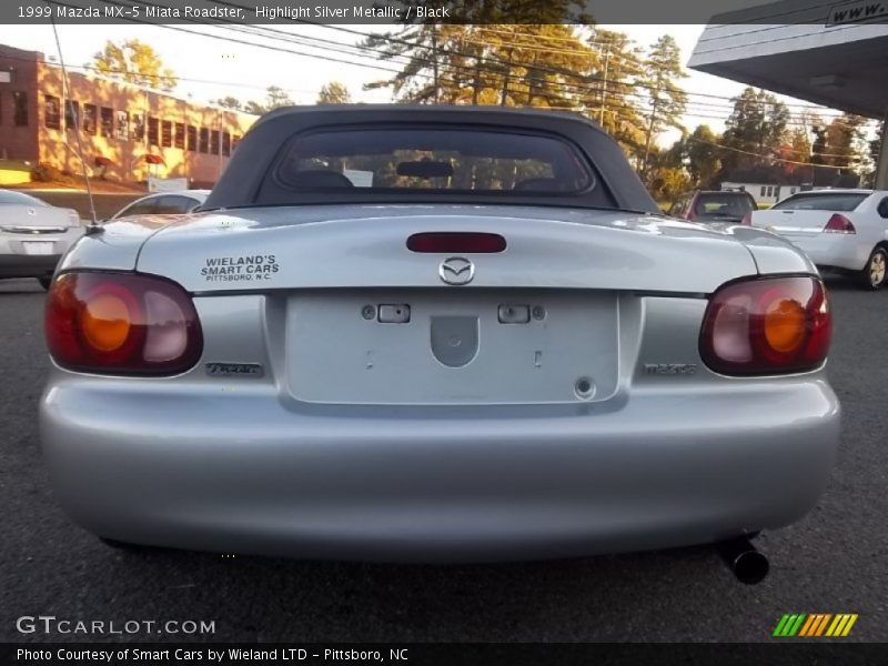 Highlight Silver Metallic / Black 1999 Mazda MX-5 Miata Roadster