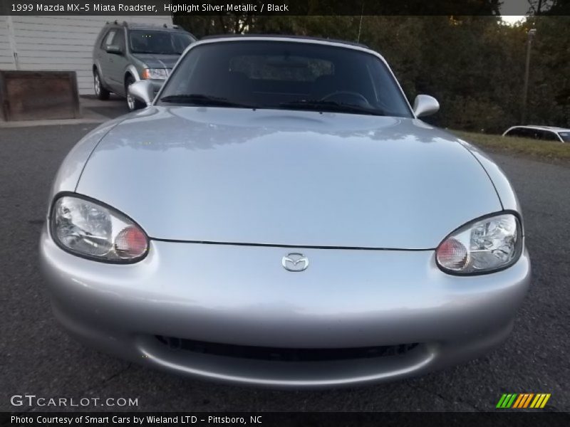 Highlight Silver Metallic / Black 1999 Mazda MX-5 Miata Roadster