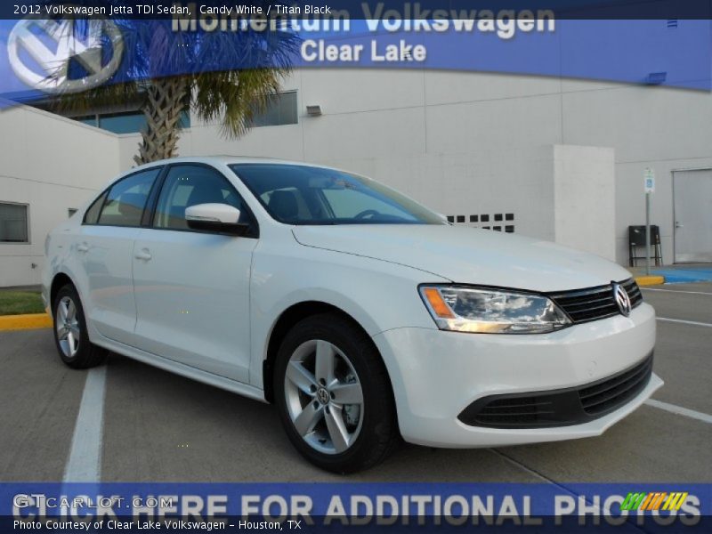 Candy White / Titan Black 2012 Volkswagen Jetta TDI Sedan