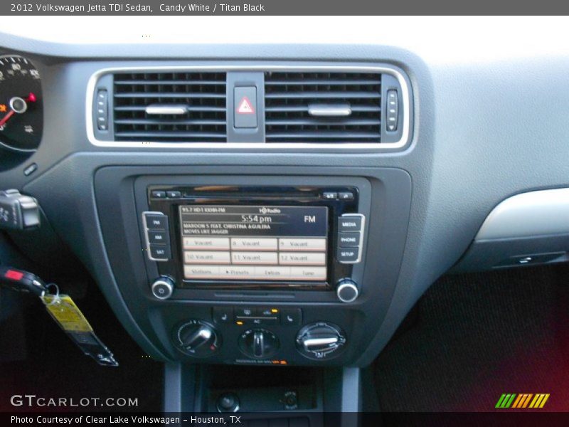 Controls of 2012 Jetta TDI Sedan