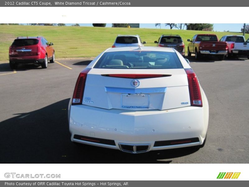 White Diamond Tricoat / Cashmere/Cocoa 2012 Cadillac CTS Coupe