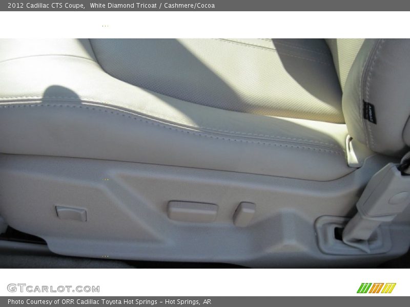 White Diamond Tricoat / Cashmere/Cocoa 2012 Cadillac CTS Coupe