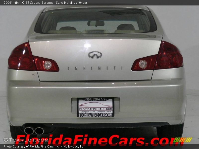 Serengeti Sand Metallic / Wheat 2006 Infiniti G 35 Sedan