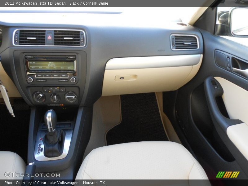 Black / Cornsilk Beige 2012 Volkswagen Jetta TDI Sedan