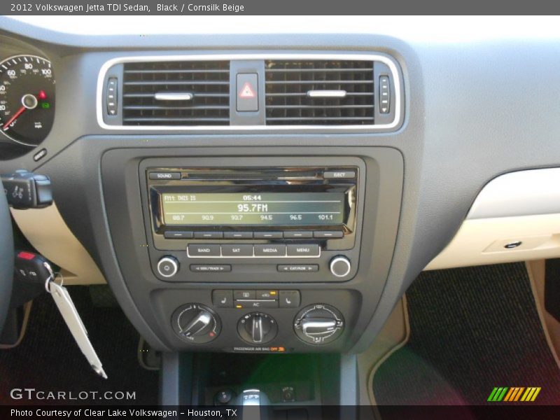 Black / Cornsilk Beige 2012 Volkswagen Jetta TDI Sedan
