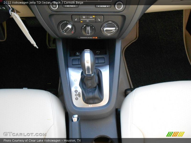 Black / Cornsilk Beige 2012 Volkswagen Jetta TDI Sedan