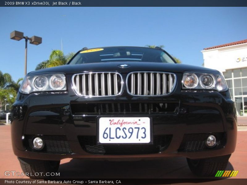 Jet Black / Black 2009 BMW X3 xDrive30i