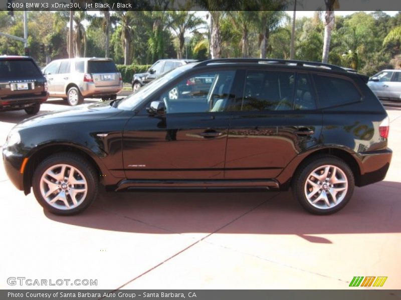 Jet Black / Black 2009 BMW X3 xDrive30i
