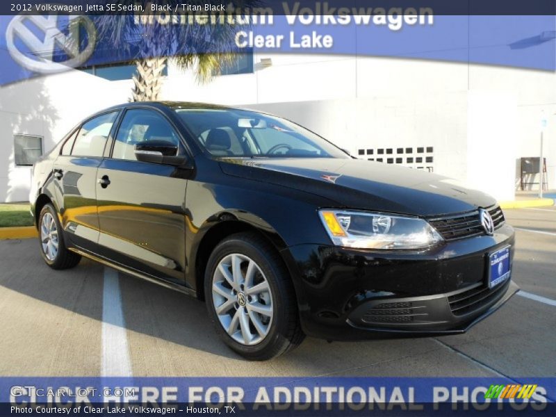 Black / Titan Black 2012 Volkswagen Jetta SE Sedan