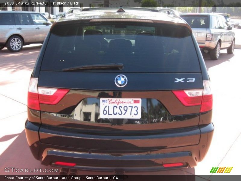 Jet Black / Black 2009 BMW X3 xDrive30i