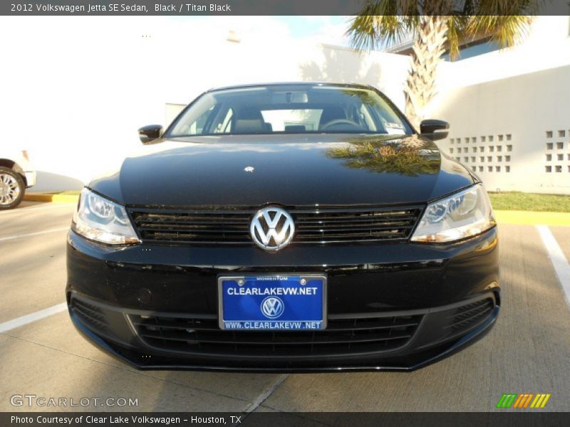 Black / Titan Black 2012 Volkswagen Jetta SE Sedan