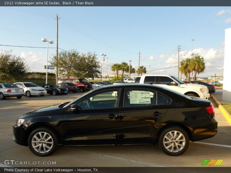 Black / Titan Black 2012 Volkswagen Jetta SE Sedan