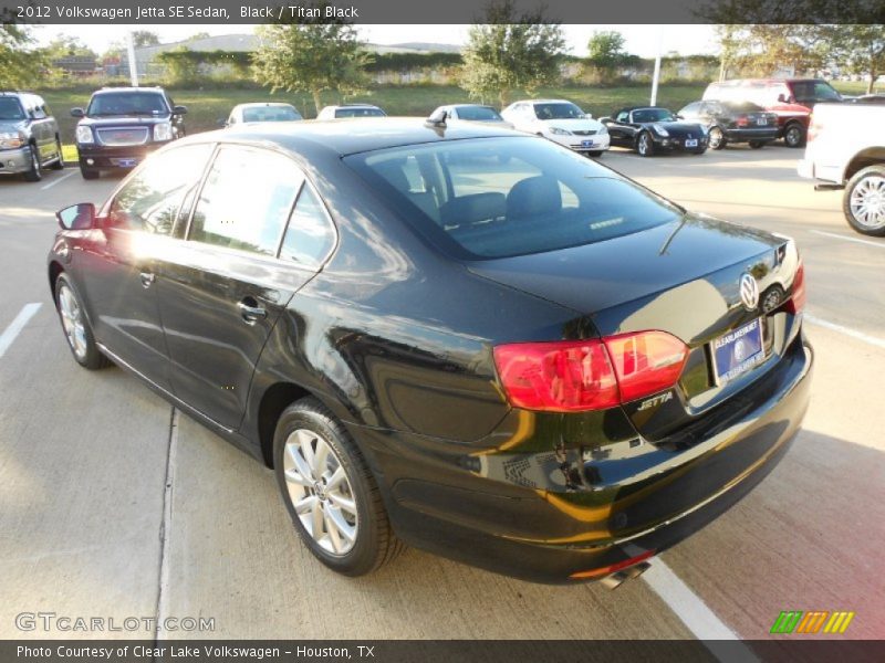 Black / Titan Black 2012 Volkswagen Jetta SE Sedan
