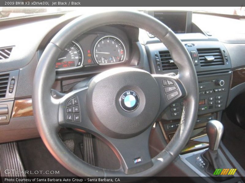 Jet Black / Black 2009 BMW X3 xDrive30i