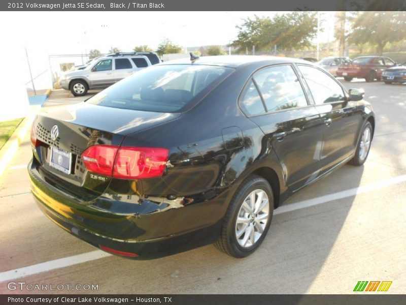 Black / Titan Black 2012 Volkswagen Jetta SE Sedan