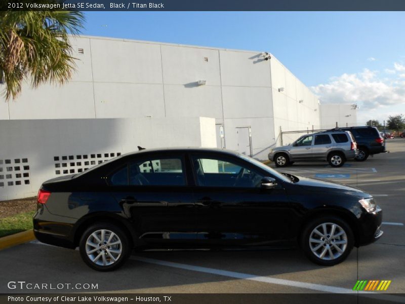 Black / Titan Black 2012 Volkswagen Jetta SE Sedan
