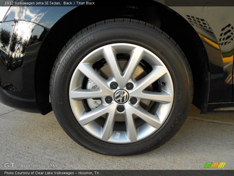 Black / Titan Black 2012 Volkswagen Jetta SE Sedan