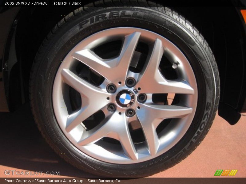 Jet Black / Black 2009 BMW X3 xDrive30i