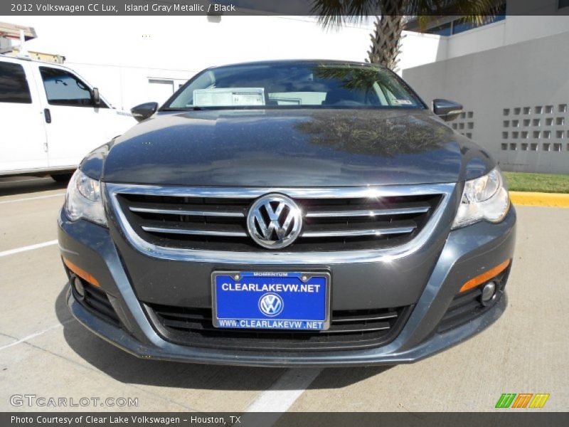 Island Gray Metallic / Black 2012 Volkswagen CC Lux