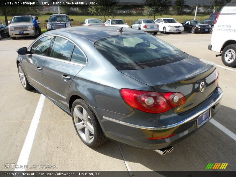 Island Gray Metallic / Black 2012 Volkswagen CC Lux