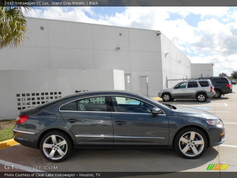 Island Gray Metallic / Black 2012 Volkswagen CC Lux