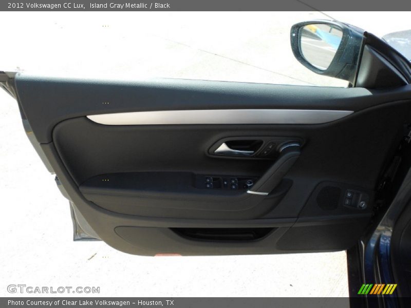 Island Gray Metallic / Black 2012 Volkswagen CC Lux