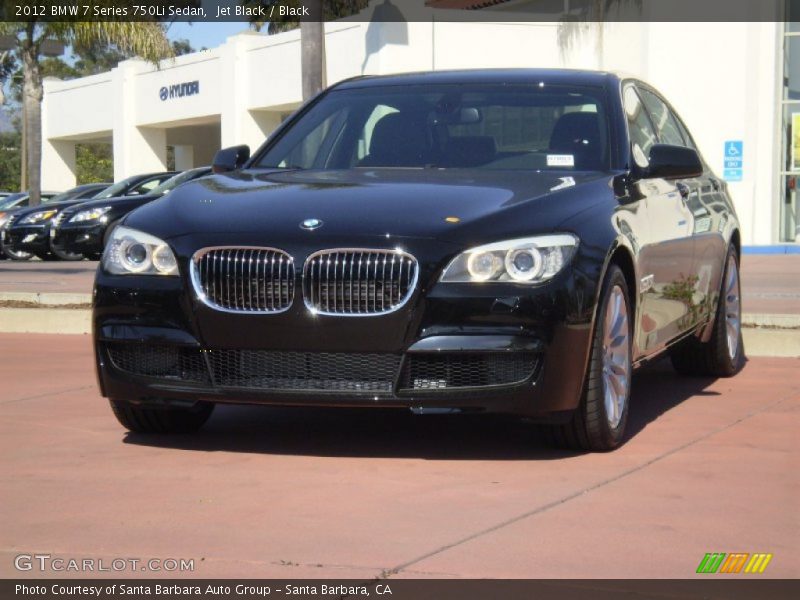 Jet Black / Black 2012 BMW 7 Series 750Li Sedan