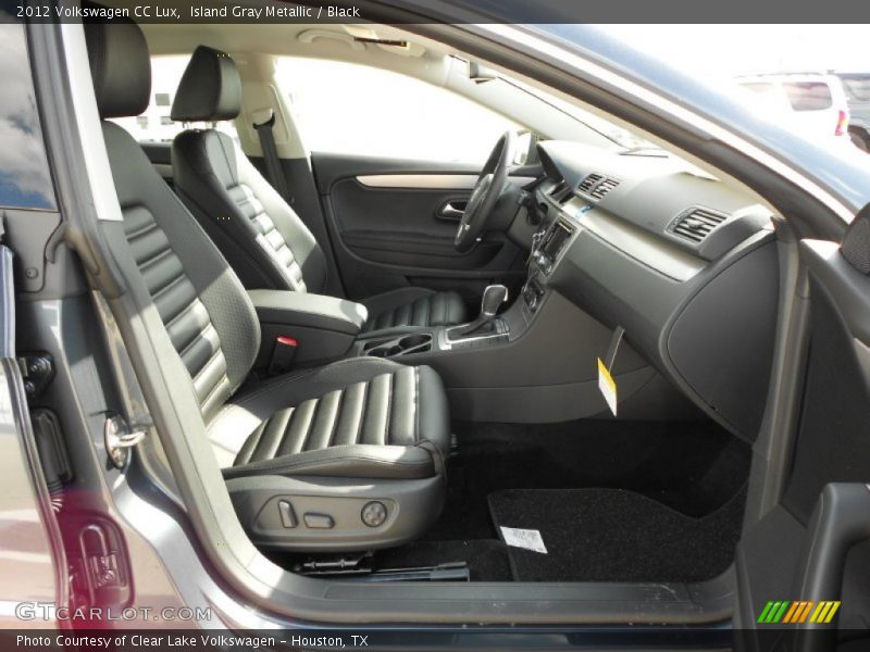 Island Gray Metallic / Black 2012 Volkswagen CC Lux