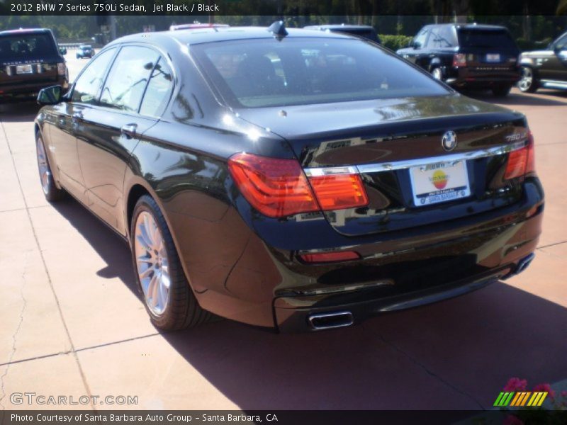 Jet Black / Black 2012 BMW 7 Series 750Li Sedan