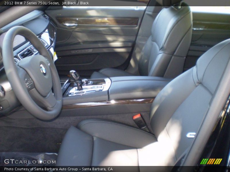 Jet Black / Black 2012 BMW 7 Series 750Li Sedan