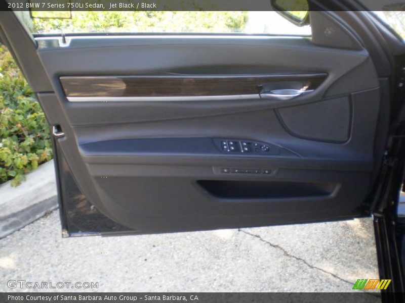 Jet Black / Black 2012 BMW 7 Series 750Li Sedan