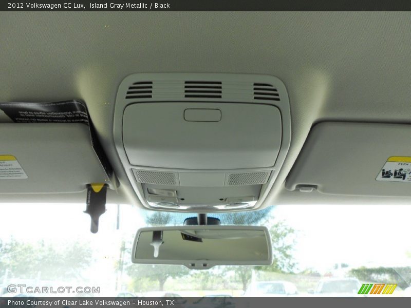 Island Gray Metallic / Black 2012 Volkswagen CC Lux