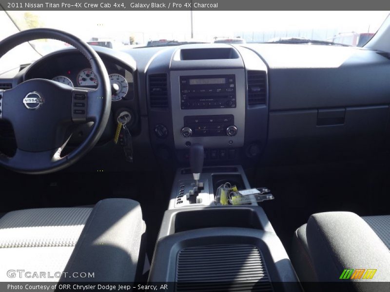 Galaxy Black / Pro 4X Charcoal 2011 Nissan Titan Pro-4X Crew Cab 4x4