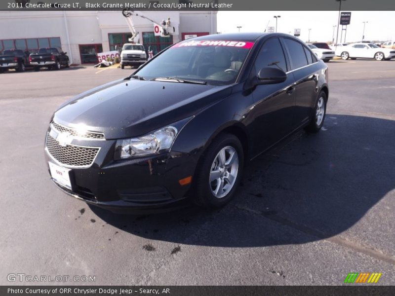 Black Granite Metallic / Cocoa/Light Neutral Leather 2011 Chevrolet Cruze LT