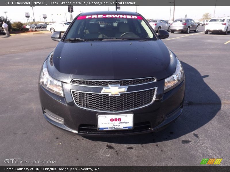 Black Granite Metallic / Cocoa/Light Neutral Leather 2011 Chevrolet Cruze LT