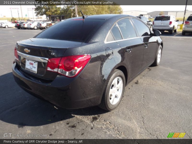 Black Granite Metallic / Cocoa/Light Neutral Leather 2011 Chevrolet Cruze LT