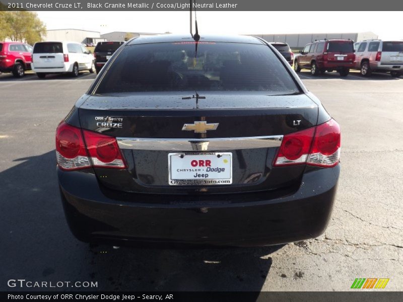 Black Granite Metallic / Cocoa/Light Neutral Leather 2011 Chevrolet Cruze LT