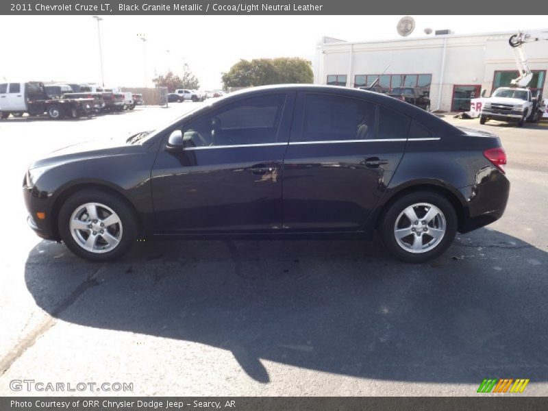 Black Granite Metallic / Cocoa/Light Neutral Leather 2011 Chevrolet Cruze LT