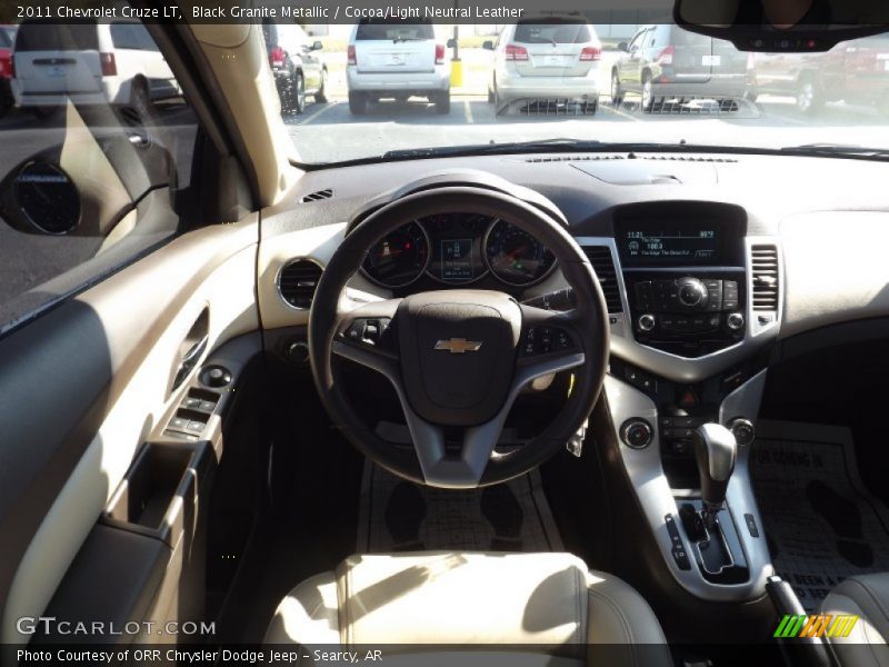 Black Granite Metallic / Cocoa/Light Neutral Leather 2011 Chevrolet Cruze LT