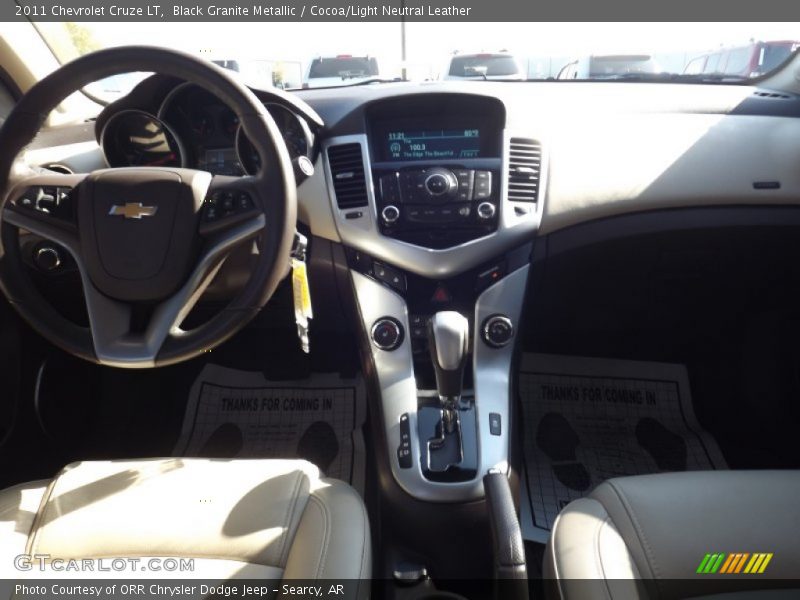 Black Granite Metallic / Cocoa/Light Neutral Leather 2011 Chevrolet Cruze LT