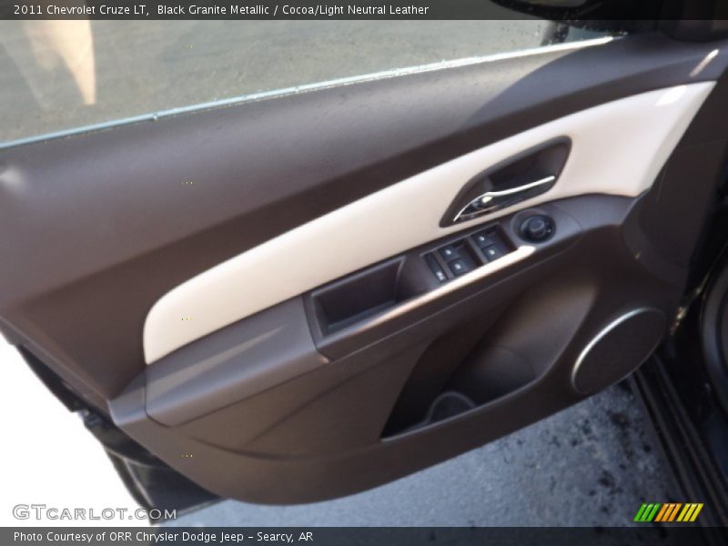 Black Granite Metallic / Cocoa/Light Neutral Leather 2011 Chevrolet Cruze LT