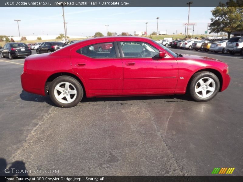 Inferno Red Crystal Pearl / Dark Slate Gray 2010 Dodge Charger SXT