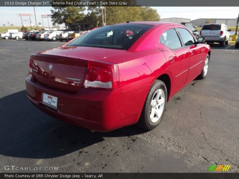 Inferno Red Crystal Pearl / Dark Slate Gray 2010 Dodge Charger SXT