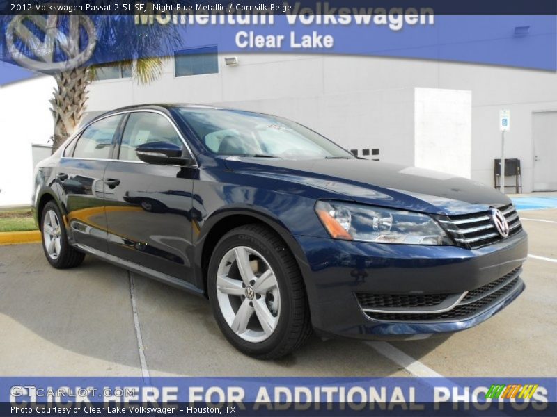 Night Blue Metallic / Cornsilk Beige 2012 Volkswagen Passat 2.5L SE